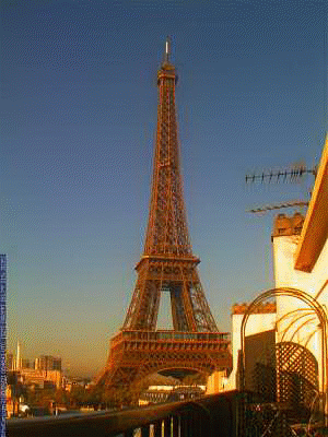 Animated Picture Eiffel Tower on Onto The South Terrace With The Incredible View Of The Eiffel Tower
